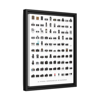 A Visual Compendium Of Cameras Poster, Camera History Guide Vertical Poster