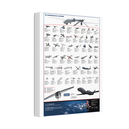 Aeronautical Systems UAV Poster, Military Drone And Aircraft Reference Vertical Poster