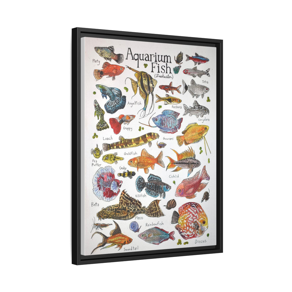 Aquarium Fish Freshwater Aquarium Fish Vertical Poster and Canvas