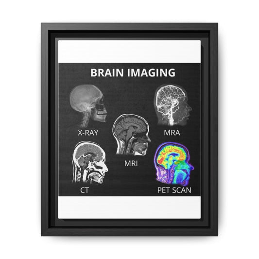 Brain Imaging X Ray MRI CT MRA PET Scan Vertical Poster