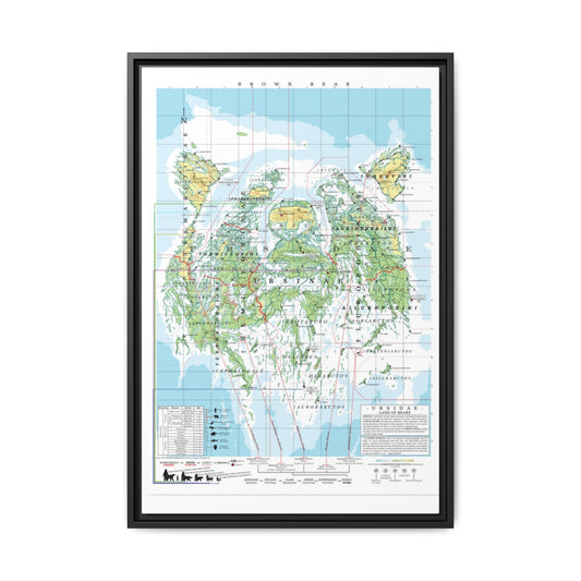 Brown Bear Family Tree Map Poster, Ursidae Evolution Chart Print, Bear Species Identification Wall Art, Wildlife Gift