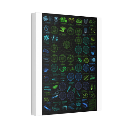 Chart Of Bioluminescent Species Bioluminescence Tree Of Life Vertical Poster