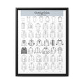 Clothing Guide Types of Shirts Vertical Poster and Canvas