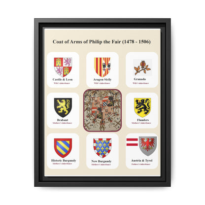 Coat Of Arms Of Philip The Fair Poster, Philip The Fair Heraldry Vertical Poster