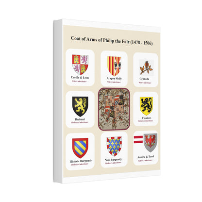 Coat Of Arms Of Philip The Fair Poster, Philip The Fair Heraldry Vertical Poster