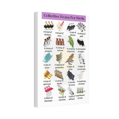 Collective Nouns For Birds Brood Colony Company Flight Vertical Poster