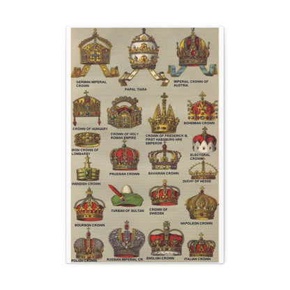 Crowns German Imperial Crown Papal Tiara Imperial Crown Of Austria Vertical Poster