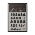 Dark Academia Style Guide Vertical Poster and Canvas