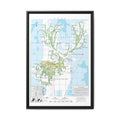 Deer Family Tree Map Poster, Cervidae Evolution Chart Print, Deer Species Identification Wall Art, Wildlife Gift
