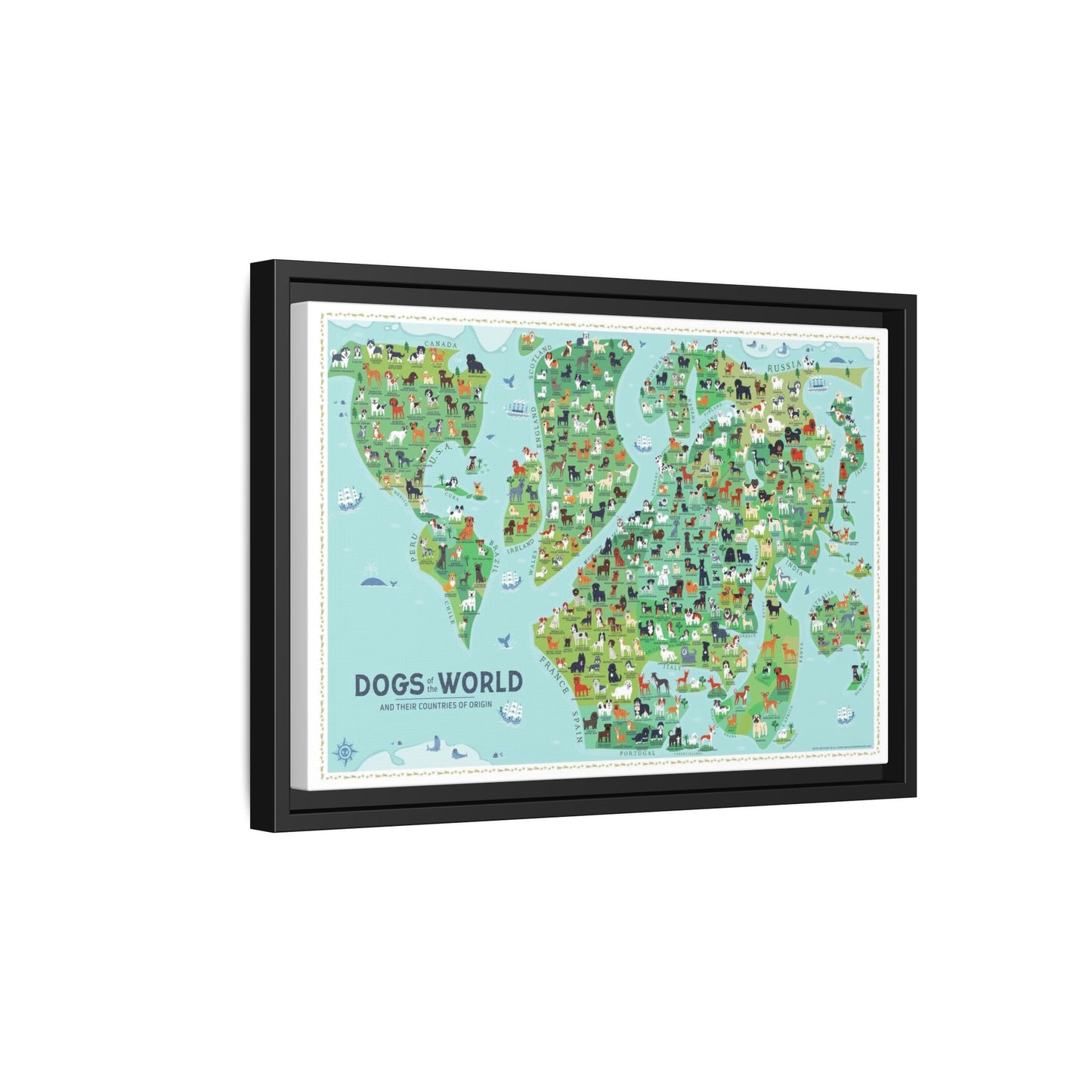 Dogs Of World Dog Breeds Countries Of Origin Vertical Poster