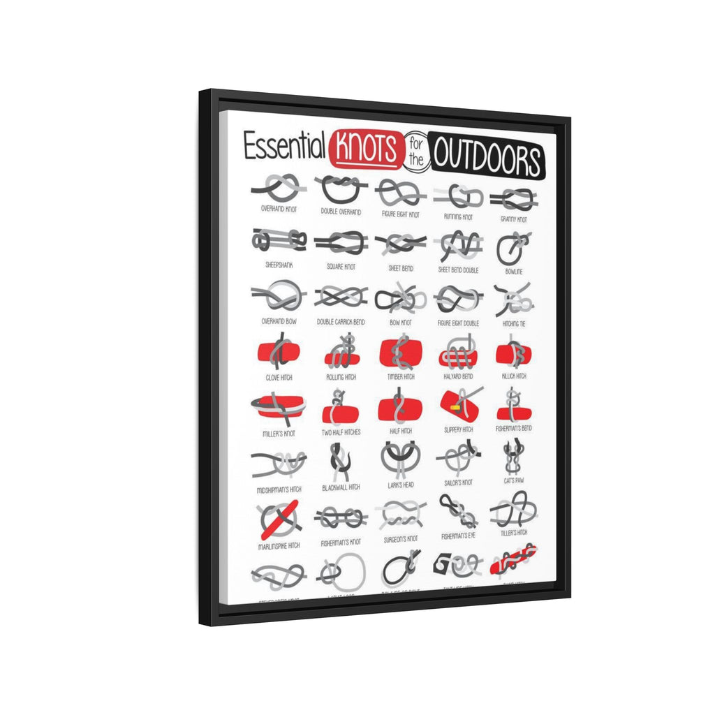 Essential Knots for the Outdoors Vertical Poster and Canvas