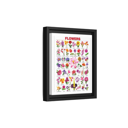 Flowers Identification Guide Vertical Poster