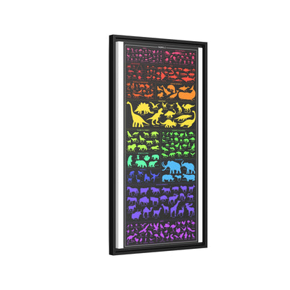 Handy Dandy Animal Cheat Sheet Poster, Animal Species Guide Vertical Poster