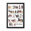 Horse Breeds Poster, Types of Horse Breeds Chart, Horse Identification Guide, Equine Breeds Educational Print, Farm Animal Wall Art, Equestrian Gift, Horse Lover Decor