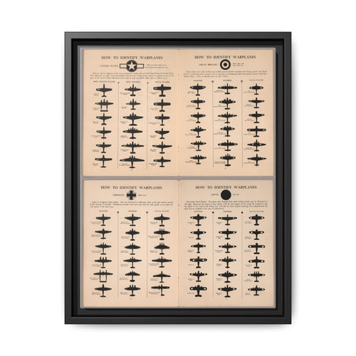 How to Identify Warplanes Vertical Poster and Canvas