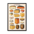 La Fromagerie Cheese Guide Vertical Poster and Canvas
