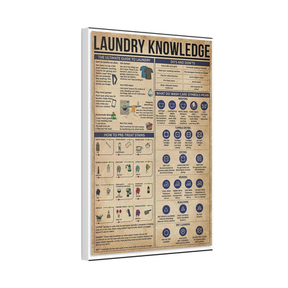 Laundry Knowledge Laundry Guide Vertical Canvas And Poster
