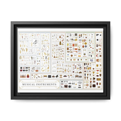 Musical Instruments Chart Poster, Types Of Musical Instruments Vertical Poster