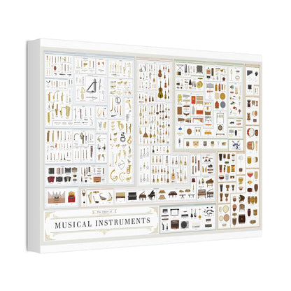 Musical Instruments Chart Poster, Types Of Musical Instruments Vertical Poster
