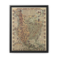 Native Tribes of North America Map Poster, Indigenous Peoples Historical Map Print, Native American Tribal Nations Wall Art