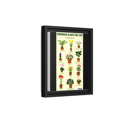 Poisonous Plants For Cats Poster, Pet Safety Guide Vertical Poster