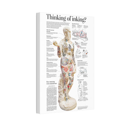 Tattoo Anatomy And History, Tattoo Guide, Body Art Information Vertical Poster