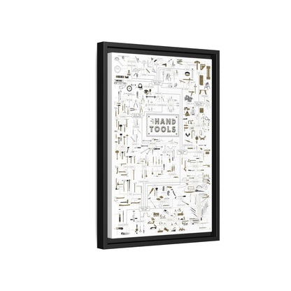 The Chart Of Hand Tools Poster, Workshop Guide Vertical Poster