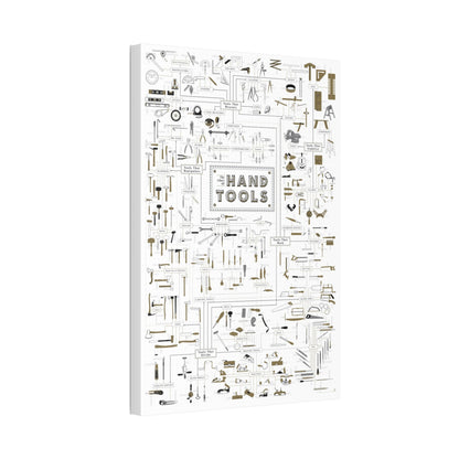 The Chart Of Hand Tools Poster, Workshop Guide Vertical Poster