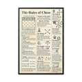The Rules of Chess Vertical Poster and Canvas