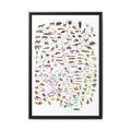 Tree of Life Poster, Evolution of Life on Earth, Illustrated Species Classification Chart, Educational Science Wall Art Canvas Print